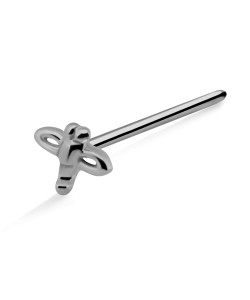 Bee Shaped S316L Straight Nose Stud SSNSKA-1015